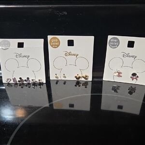 Disney Kids Earrings Set - Silver, Gold, Pink